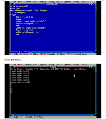 I++ ;} return 0 ;} 6.2.3 do while statement bentuk umum : Contoh Program Pascal Array