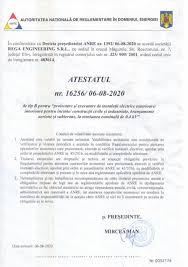 Personalul detine atestate anre b, c1, c2. Contact