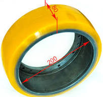 PU Wheel 250/80 | Polyurethane solid wheel, pallet truck PU ...