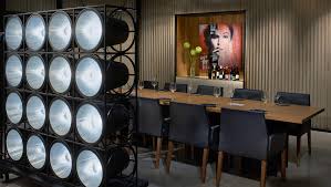 Private dining suite equipped with 60 smart tv and hdmi connections; Private Dining Los Angeles Kimpton Hotel Palomar La Beverly Hills