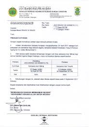 Ketua setiausaha negara, tan sri dr ali hamsa dalam kenyataan hari ini berkata. Makluman Pindaan Cuti Khas Srai Sungai Chinchin