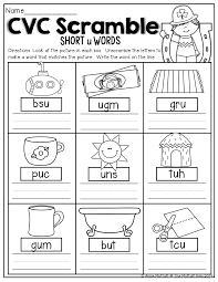 Cvc Scramble Unscramble The Cvc Words To Match The Picture Cvc Words Worksheets Cvc Words Phonics Worksheets