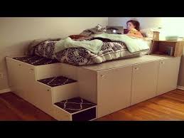 In This Project I Turned Seven Standard Kitchen Cabinets From Ikea Into A Platform Bed For My Daughter The Tot Diy Platform Bed Ikea Platform Bed Bedroom Diy