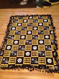 Pittsburgh steelers fleece baby blanket back is a gold fleece, shade may vary about 30 x 24 hand tied edges great for baby in the car or stroller great for your little four legged baby great to use as a. Diy Steelers Fleece Blanket Steelers Blanket Steelers Diy Gifts For Grandma