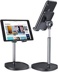 Additional details for desktop organizer. Amazon Com Cell Phone Stand Angle Height Adjustable Lisen Phone Stand For Desk Thick Case Friendly Phone Holder Stand For Desk Compatible With All Mobile Phones Iphone Switch Ipad Tablet 4 10in