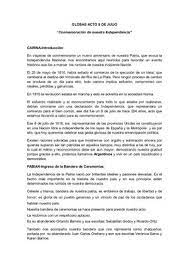 Nuestra canción patria es el himno nacional argentino. Calameo Glosas Acto 9 De Julio 2018