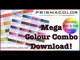 free colour combo charts for prismacolor polychromos pencils