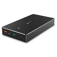Aukey Quick Charge 3 0 Powerbank 20000mah Externer Akku 2 Ports Mit Lightning Micro Usb Eingang Fur Iphone X 8 Plus 7 6s Sam Usb Uhrenvitrine Schnappchen