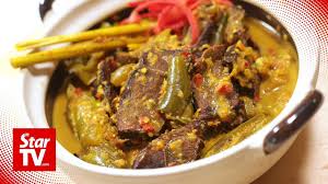 Retro Recipe Gulai Daging Salai Cili Api Youtube