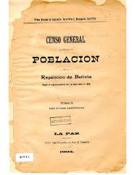 Maybe you would like to learn more about one of these? Unfpa Bolivia Bolivia En 1900 Censo General De La Poblacion De La Republica De Bolivia Tomo Ii
