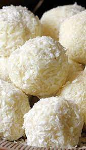 White Chocolate And Coconut Truffles Recipe Coconut Recipes Desserts Truffle Recipe