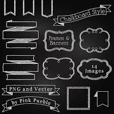 Chalkboard Frames And Banners Clipart Clip Art Chalkboard Etsy Chalkboard Clipart Chalkboard Chalkboard Lettering