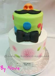 Birthday Baby Shower Mustache Cake