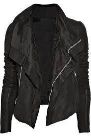 Rick Owens Blister Washed Leather Biker Jacket Net A Porter Com Fashion Clothes Jackets