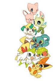 Une Petite Pyramide Des Mimi Legendaires Victini Est Trop Chou Dessus Pokemon Kalos Pokemon Pokemon Mew Et Image De Pokemon