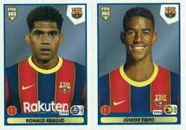 2020 2021 Fifa 365 Panini Sticker 108 Ronald Araujo Junior Firpo Barcelona New Ebay In 2020 Soccer Cards Fifa Junior