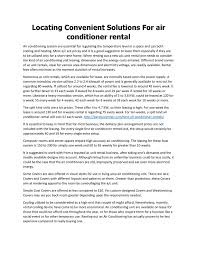 10,000 btu window air conditioner; Calameo Air Conditioner Rentals