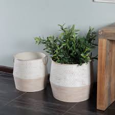 Maybe you would like to learn more about one of these? 2pc Shabby Chic Two Tone Metal Flower Vase Overstock 27863739