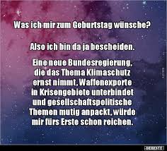 Was Ich Mir Zum Geburtstag Wunsche Also Ich Bin Da Ja Lustige Bilder Spruche Witze Echt Lustig