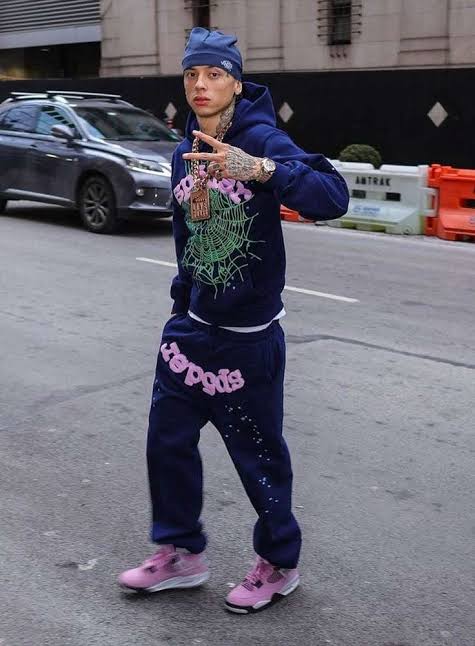 Streetwear Iconography: The Sp5der Hoodie in Urban Fashion, AI generated