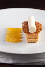 A beautiful serving of chocolate fondant with an ice cream ball, mint and a cup of coffee with marshmallow. Fine Dining Dessert Google Search Gourmet Desserts Fine Dining Recipes Fine Dining Desserts