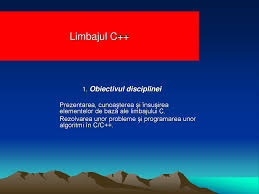 Maybe you would like to learn more about one of these? 1 Obiectivul Disciplinei Ppt Download