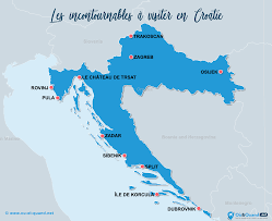 Croatia, officially the republic of croatia (croatian: Ou Aller En Croatie 41 Lieux A Visiter Carte Touristique