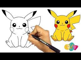 رسم البوكيمون بيكاتشو سهل تعليم الرسم للاطفال كيف ترسم بيكاتشو من لعبة بوكيمون جو Youtube Art Art Painting Drawings