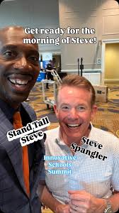 #innovativeschoolssummit get ready for a morning of Steve. @stevespangler  and @standtallsteve are the closing keynote speakers for this amazing  conference. Be there at 8:30AM sharp! #standtall ...