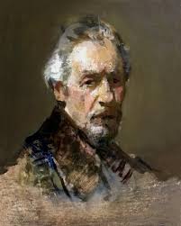 SUNDAYS WITH DAVID LEFFEL/ APRIL 19/ Live Self-Portrait Demo! David will do  this demo in two parts, so you won't want to miss this great event--David  painting his own portrait! Here is