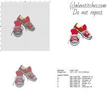 I really love playing around with images and bits of card, so i thought i would… A Child Pair Of Red Converse Shoes Free And Small Cross Stitch Pattern 49x46 Stitches 7 Dmc Threads Small Cross Stitch Cross Stitch Cross Stitch Patterns