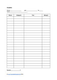 Einmaleins tabelle leer einmaleins tabelle zum ausdrucken kostenlos einmaleins tafel. Haushaltsbuch Pdf Vorlagen Zum Kostenlosen Download Haushaltsfinanzen