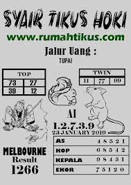 Syair 23 January 2019 Angka Tikus