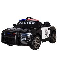 Kinderfahrzeug Elektro Auto Kinder Auto Polizei Design 12v 2x35w 2 4ghz Usb Mp3 Sirene Toysstore