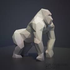 Low Poly Animals For 3d Printing On Behance Prints Geometric Animals Low Poly Art