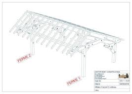 Charpente abri bois 1 pente. Abris Bois Clermont Fd Auvergne 63 Castor Bois Construction
