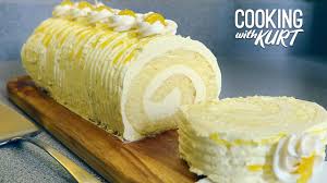 Goldilocks roll cake flavors : Red Ribbon Mocha Roll Chiffon With Mocha Buttercream Caramel Chocolate Logs Cooking With Kurt Youtube
