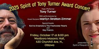 Spirit of Tony Turner Award Concert, Westboro Masonic Hall, Ottawa, 17  October 2025