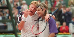 Alexander zverev and boris becker are the last two germans to reach the championship match at the nitto atp finals. Andre Agassi Learned To Beat Boris Becker By Watching Tongue On Serves
