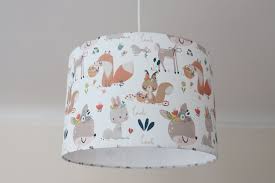 Lampenschirm Kinderzimmer Lampe Waldtiere Kinderlampe Etsy Childrens Lamps Boho Lamp Lamp