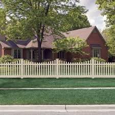 Veranda 4 Ft X 8 Ft Kettle Scallop Sand Vinyl Fence Panel 73011948 The Home Depot Backyard Landscaping Front Yard Fence Wood Fence Design