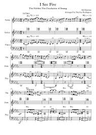 I See Fire By Ed Sheeran From The Hobbit The Desolation Of Smaug Hobbit Ed Sheeran