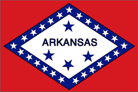 The top of four stars in the center represents that arkansas was a member of the confederate states during the civil war. Arkansas State Flag