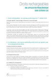 Contestation du montant des indemnités de chômage à pôle emploi en pdf. Droits Rechargeables Elargissement De L Acces Au Droit D Option