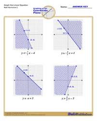 These linear equations worksheets are a good resource for students in the 8th grade through the 12th grade. Graphing Linear Inequalities Worksheet