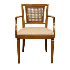Late 20th Century Vintage Rway Furniture Colonial Style Cane Back Dining Chair Colonial Style Furniture Dining Chairs