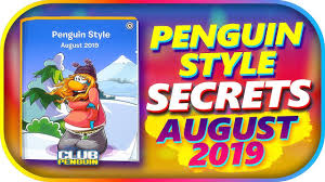 Top online club penguin coupons and promo codes for january 2021. Penguin Style Clothing Catalog All Secrets August 2019 Club Penguin Online Youtube