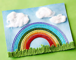 Regenbogen Mit Wollfaden Basteln Mit Kindern Click More Picture Crafts Craftsforkids Craftprojects Kunst Kunsth Yarn Crafts For Kids Yarn Art Bible Crafts