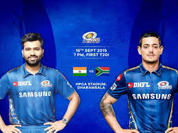 © copyright mumbai indians 2020. India Host De Kock S South Africa In Dharamsala Mumbai Indians