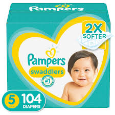 Pampers swaddlers diapers, size 1, (one month supply) (198count). Pampers Swaddlers Diapers Soft And Absorbent Size 3 168 Ct